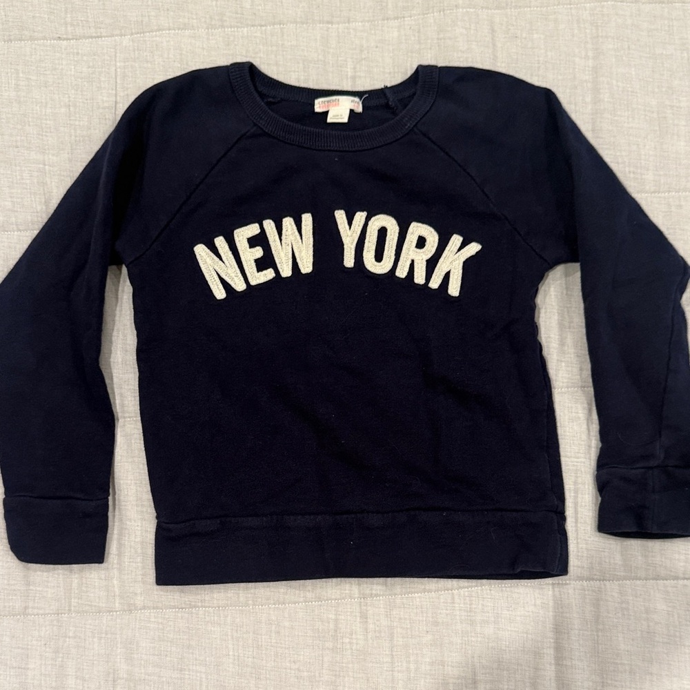 Crewcuts Navy Blue New York Kids Sweatshirt